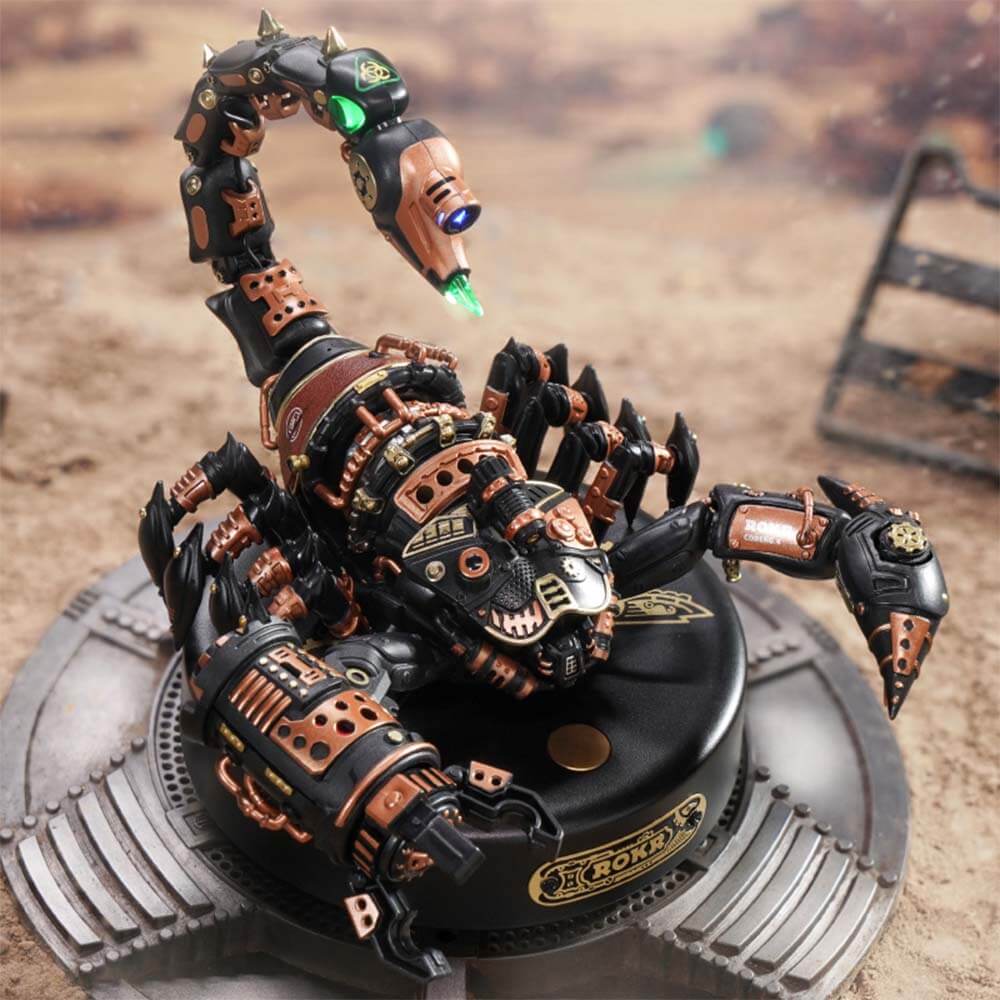 Emperor Scorpion Steampunk 3D Puzzle — Brass & Copper ABS, Metal