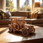 Vintage Car 1:15 Wooden Model Kit — Natural Wood, 20 cm – view 2