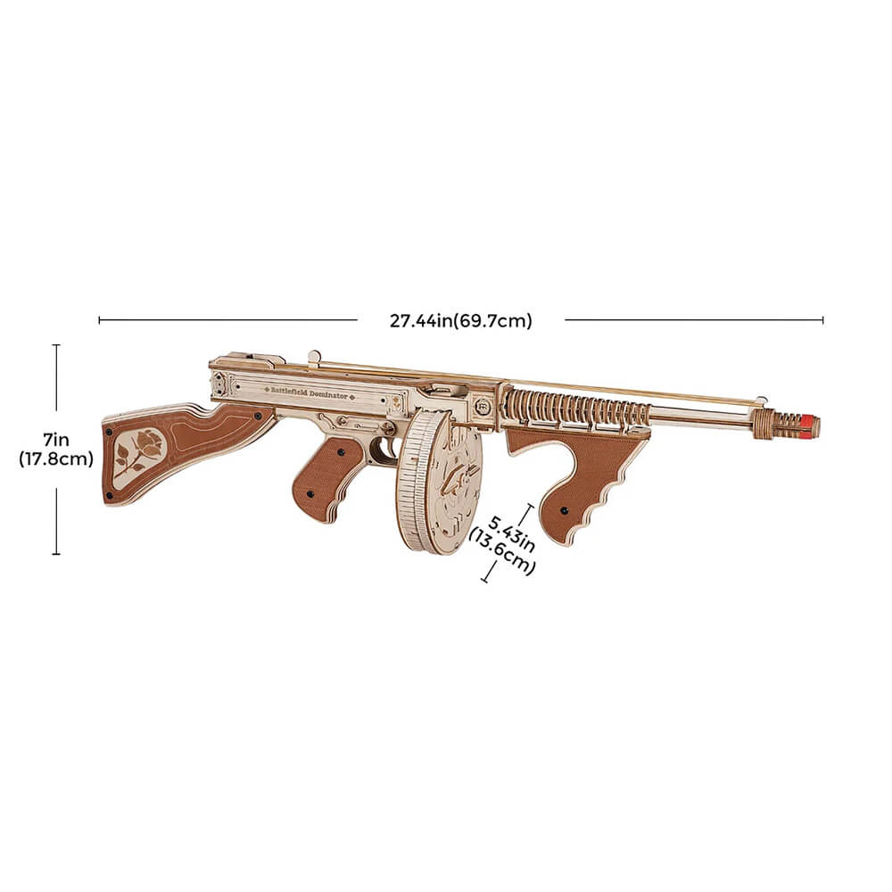 Thompson Wooden 3D Puzzle — Natural Wood Mechanical Model (Brown) – view 7