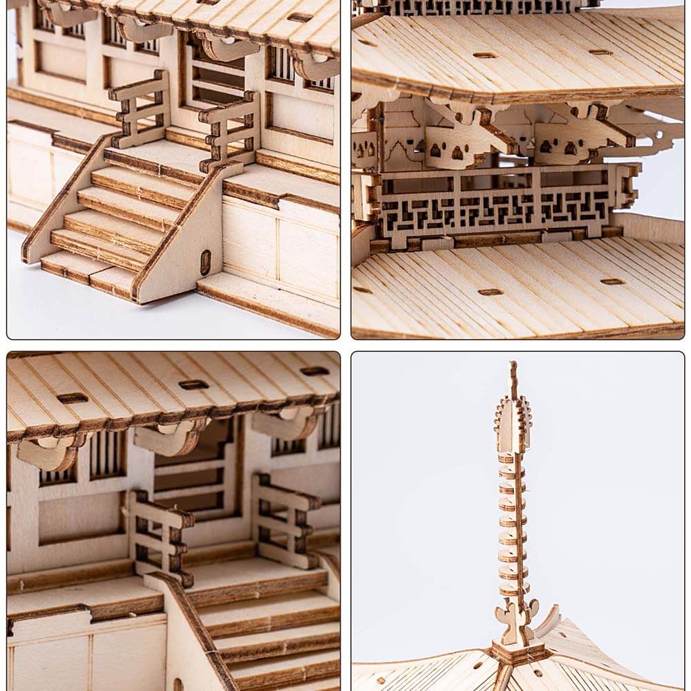 Five-Storied Pagoda Wooden Model Kit – view 9