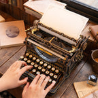 Wooden-Town Mechanical Typewriter Magic Edition 3D wooden mechanical model kit – image 6 of 7