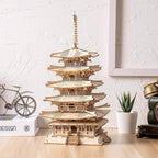 Five-Storied Pagoda Wooden Model Kit – view 10