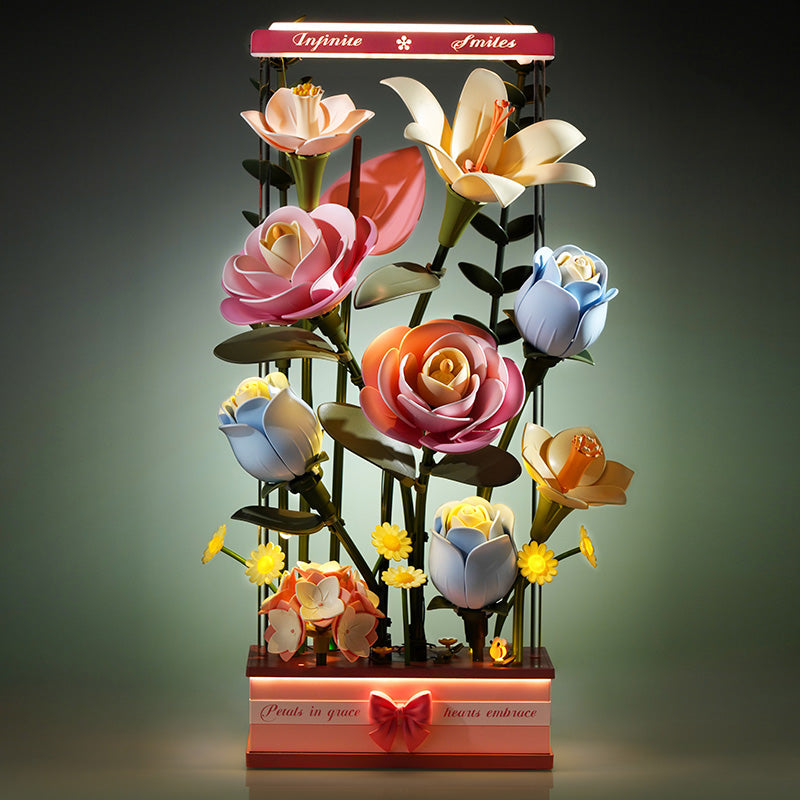 Pastel Floral DIY 3D Puzzle Bouquet – Flower-Box – view 3