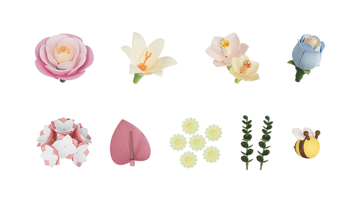 Pastel Floral DIY 3D Puzzle Bouquet – Flower-Box – view 5