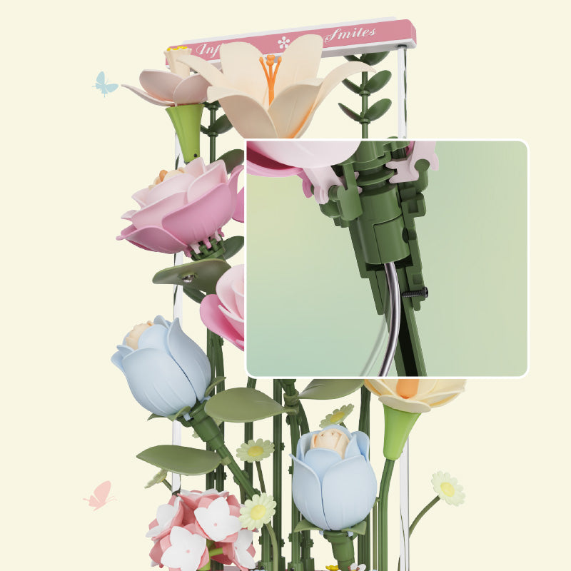 Pastel Floral DIY 3D Puzzle Bouquet – Flower-Box – view 11