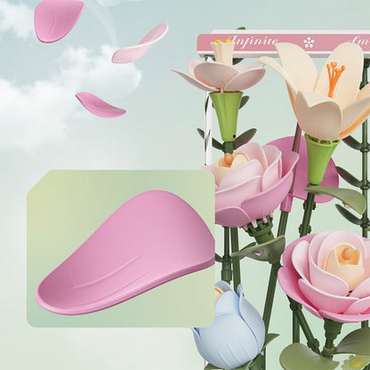 Pastel Floral DIY 3D Puzzle Bouquet – Flower-Box