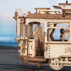 Classic City Tram Model – 1:24 Scale Wooden Mechanical Puzzle – view 14