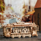 Classic City Tram Model – 1:24 Scale Wooden Mechanical Puzzle – view 11