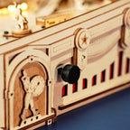 Natural Wood 3D Pinball Model — Laser-Cut Wood Tabletop Kit (482 pcs) – view 6