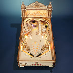 Natural Wood 3D Pinball Model — Laser-Cut Wood Tabletop Kit (482 pcs) – view 4