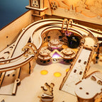 Natural Wood 3D Pinball Model — Laser-Cut Wood Tabletop Kit (482 pcs) – view 9