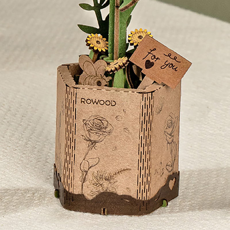 Lilac Wooden Flower Craft Kit – Beautiful DIY Decoration