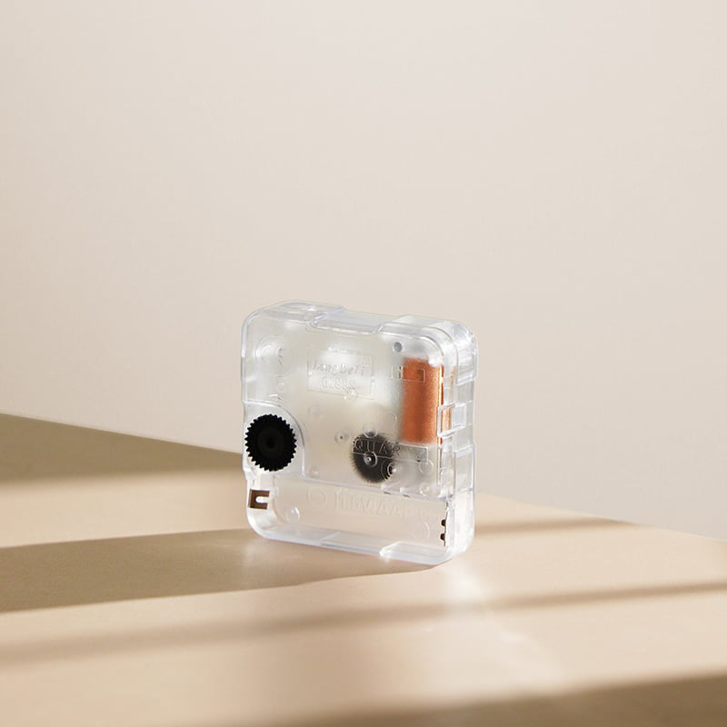 Romantic Notes Ornate Plywood Wall Clock — Natural Wood & Dark Gray