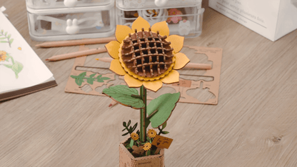Wooden Sunflower Assembly Craft Kit – DIY Model