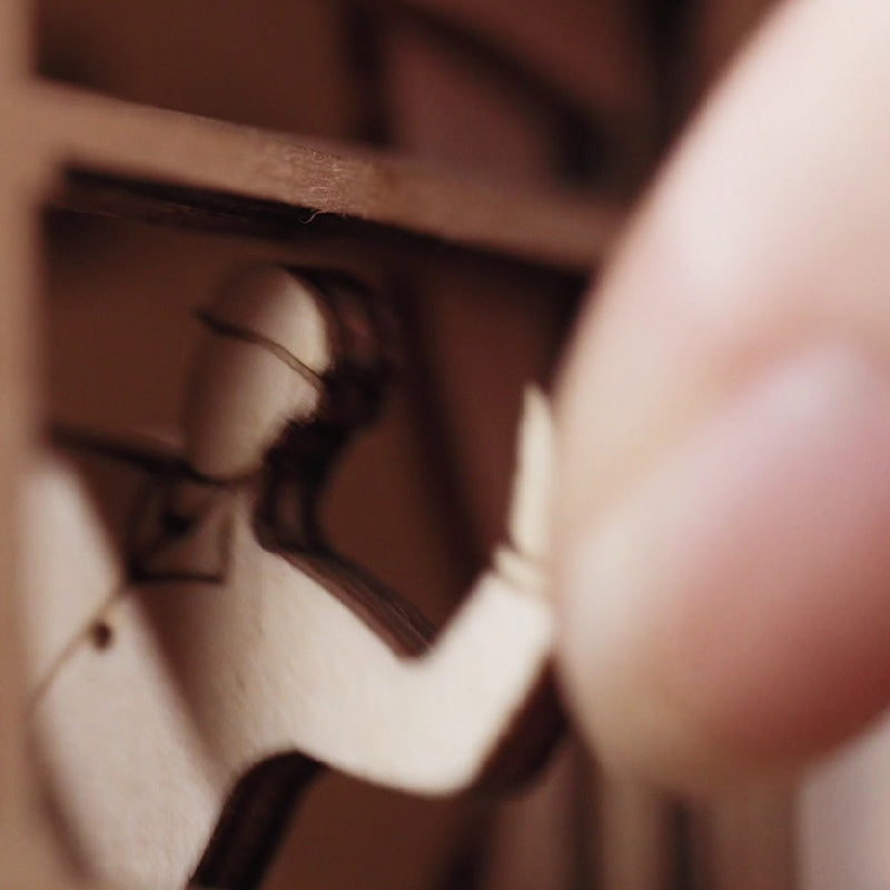 Classic City Tram Model – 1:24 Scale Wooden Mechanical Puzzle