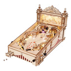 Natural Wood 3D Pinball Model — Laser-Cut Wood Tabletop Kit (482 pcs) – view 15