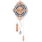 Romantic Notes Ornate Plywood Wall Clock — Natural Wood & Dark Gray – 3D wooden model kit