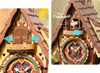 German Cuckoo Clock Mechanical 3D Wooden Puzzle Clock – DIY Fantasy Home Decor – view 2