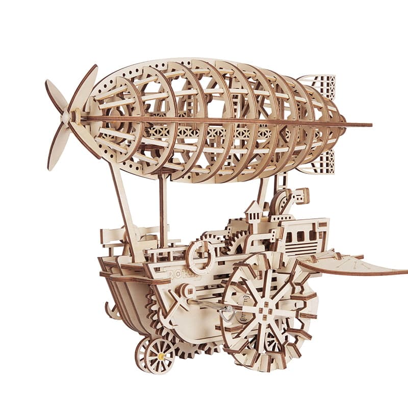 Mechanics Airship Plywood Model Kit – 3D wooden model kit