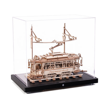 Classic City Tram Model – 1:24 Scale Wooden Mechanical Puzzle