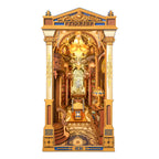 Library of Wonders Book Nook 3D Wooden Puzzle Kit with LED – 3D wooden model kit