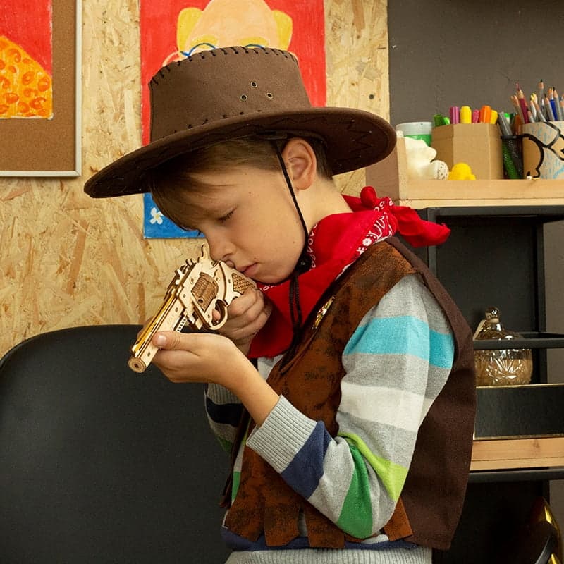 Wooden 3D Shotgun Puzzle Kit — Plywood, 170‑Piece DIY (Non‑Firing) – view 2