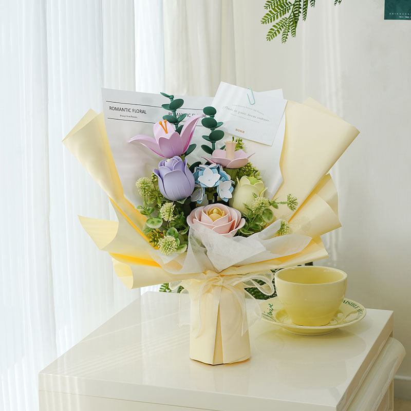 Springtime Bouquet DIY 3D-Puzzle – Assembly Kit – view 3