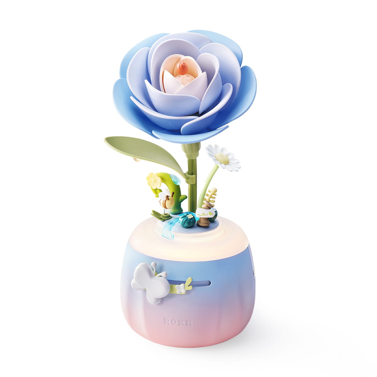 Wooden-Town Starry Camellia Lamp 3D wooden flower lamp kit