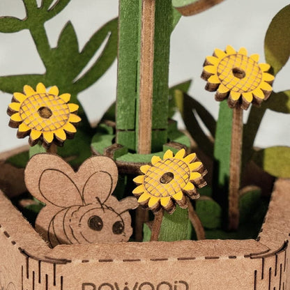Wooden Sunflower Assembly Craft Kit – DIY Model