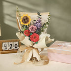 Handcrafted Wooden Flower Bouquet – DIY Decorative Home Décor Kit – view 8