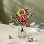 Handcrafted Wooden Flower Bouquet – DIY Decorative Home Décor Kit – view 6