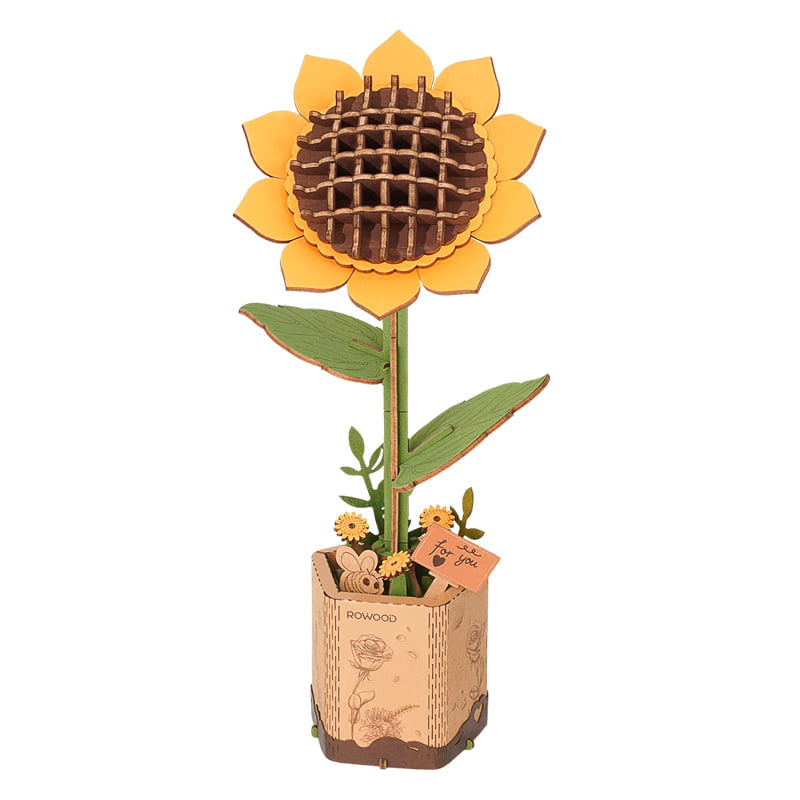Wooden Sunflower Assembly Craft Kit – DIY Model – view 13