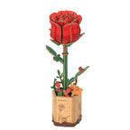 Handcrafted Red Rose Wooden Craft Model – Meaningful Gift – view 16