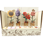 Pink Rose Wooden Flower Assembly Kit – Craft Your Own Elegant Floral Decor – view 4