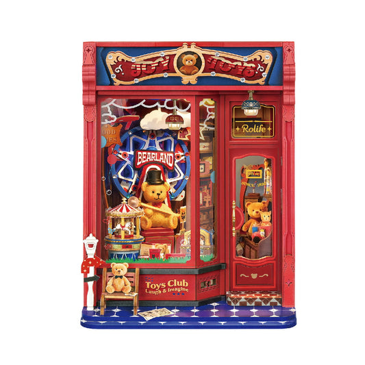 Wooden-Town - Joy Toys 3D Wooden Puzzle Book Nook with LED Light1