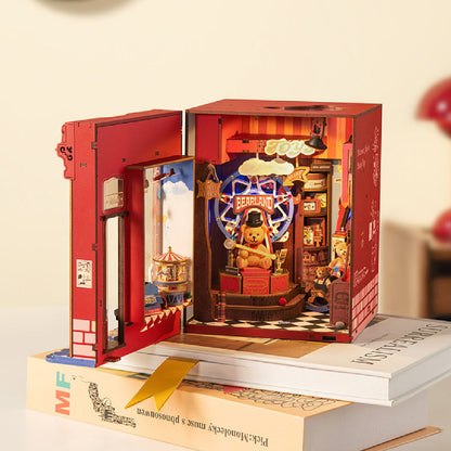 Wooden-Town - Joy Toys 3D Wooden Puzzle Book Nook with LED Light5