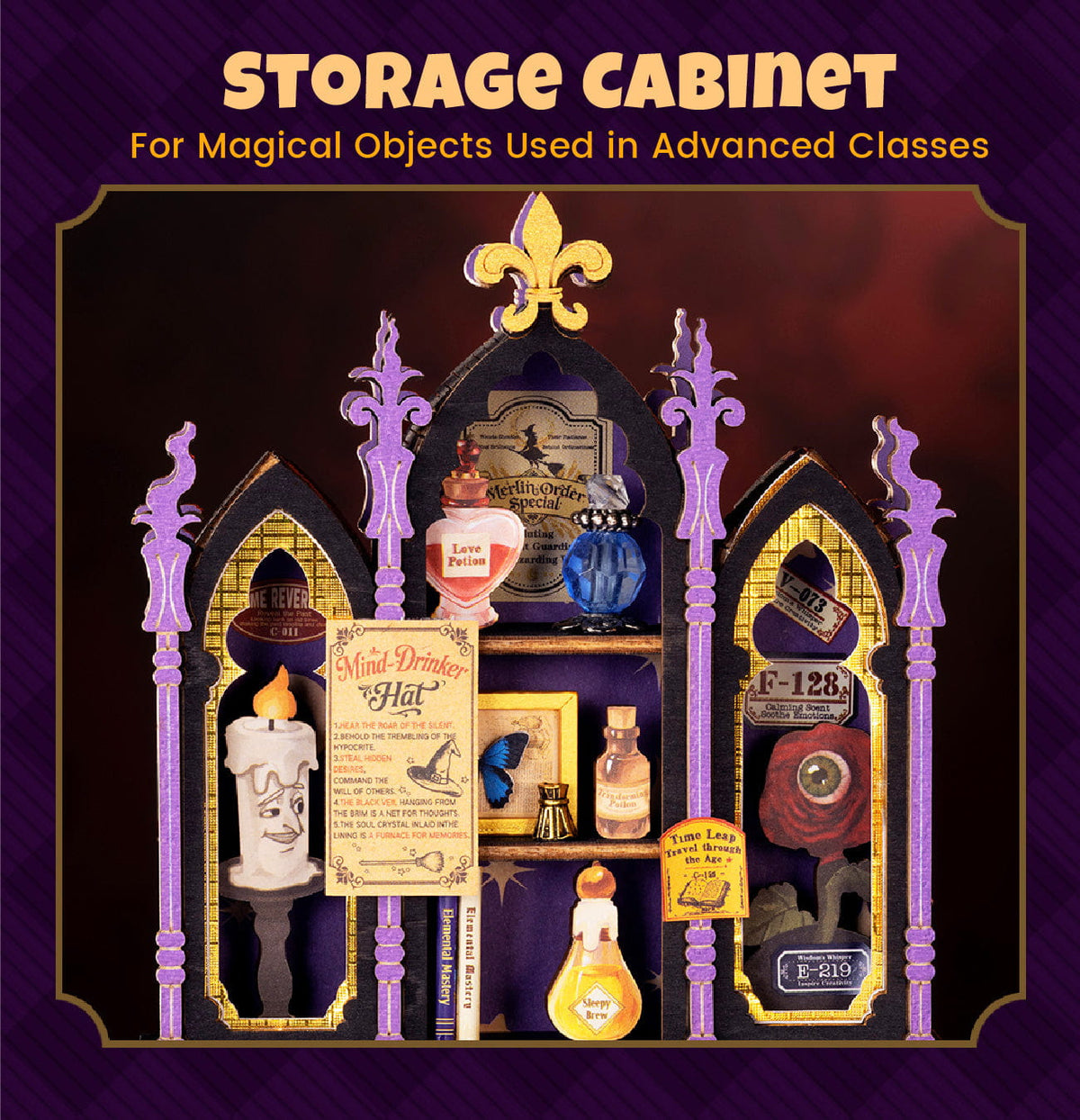Wooden-Town Curio Corner 3D Wooden Puzzle DIY Miniature Kit5