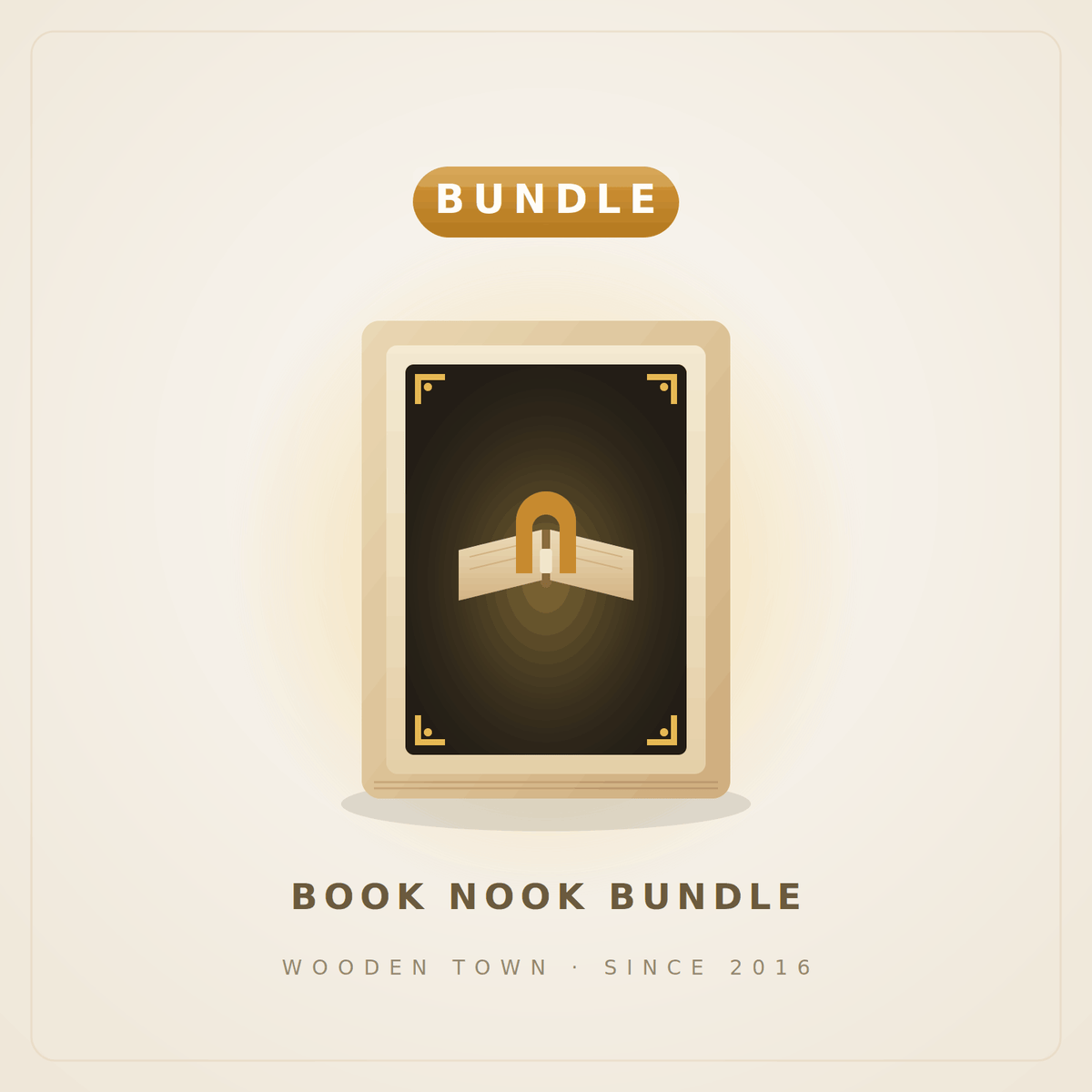 Wooden Town - Book Nook Bundle — 3 LED Miniature Kits1