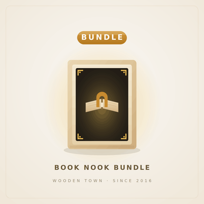 Wooden Town - Book Nook Bundle — 3 LED Miniature Kits1