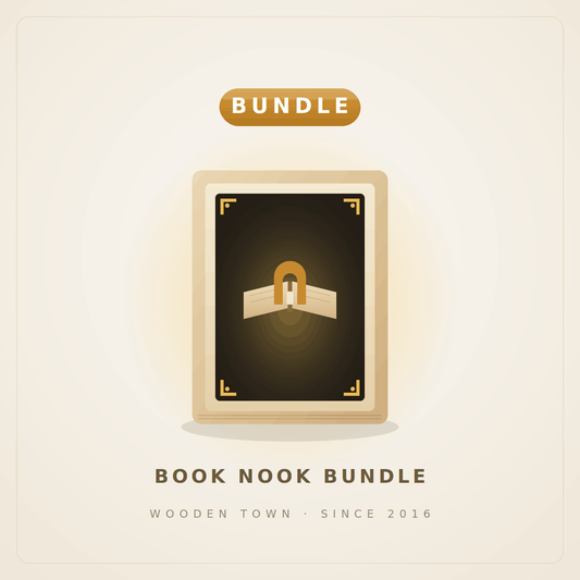 Wooden Town - Book Nook Bundle — 3 LED Miniature Kits1