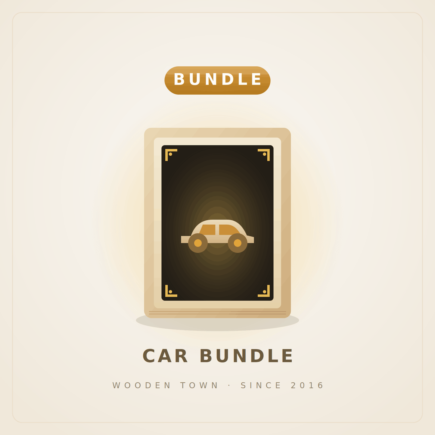 Wooden Town - Car Bundle — 3 Wooden Car Model Kits1