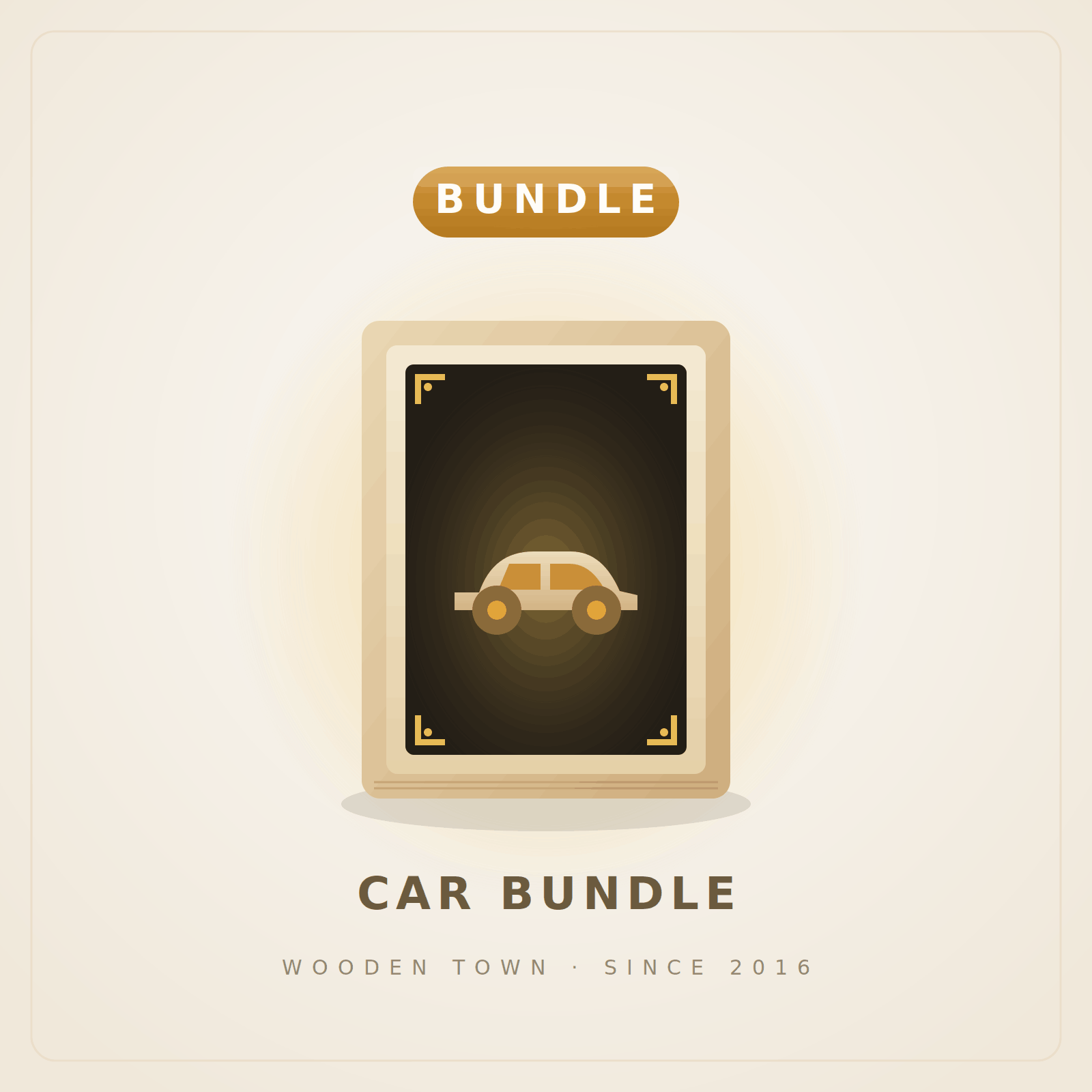 Wooden Town - Car Bundle — 3 Wooden Car Model Kits1