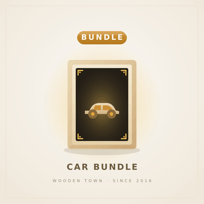 Car Bundle — 3 Wooden Car Model Kits – 3D wooden model kit