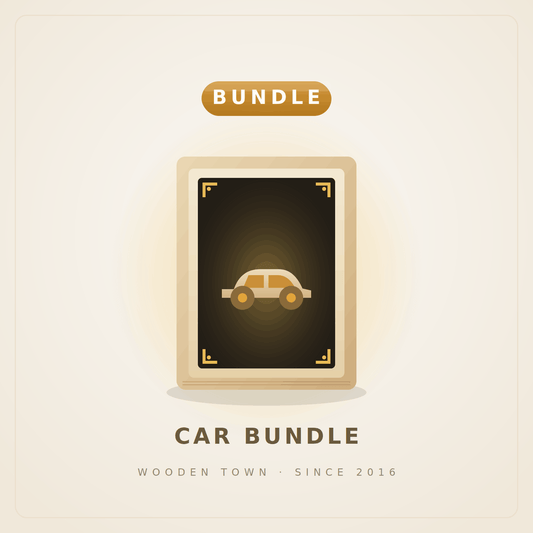 Wooden Town - Car Bundle — 3 Wooden Car Model Kits1