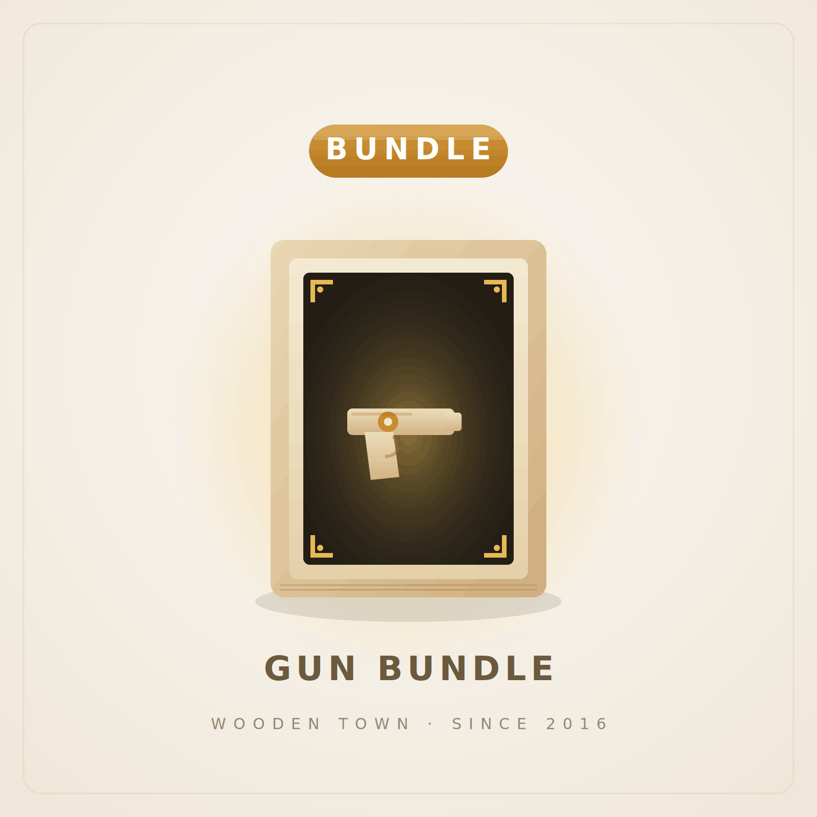 Wooden Town - Gun Bundle — 3 Wooden Replica Model Kits1