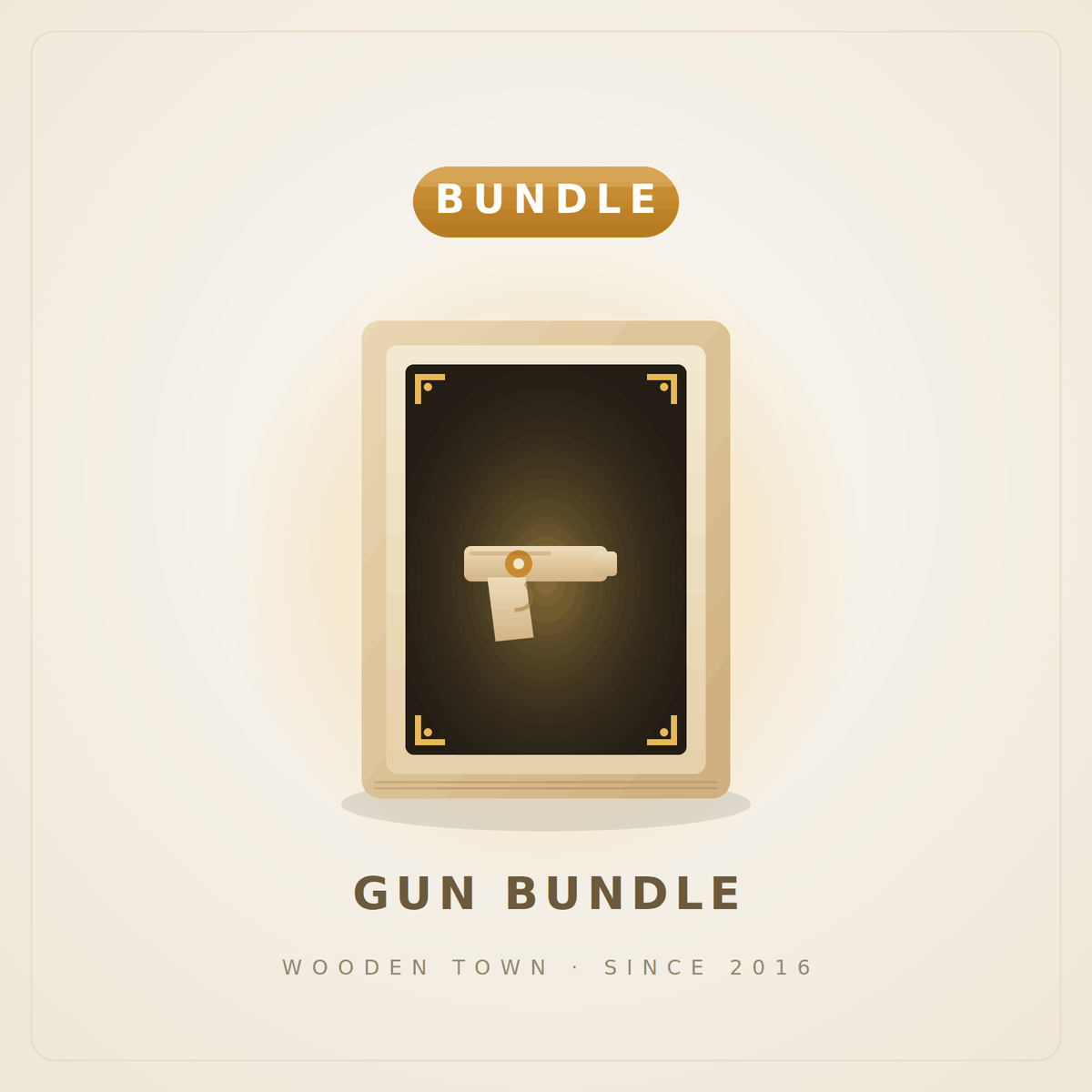 Gun Bundle — 3 Wooden Replica Model Kits – 3D wooden model kit