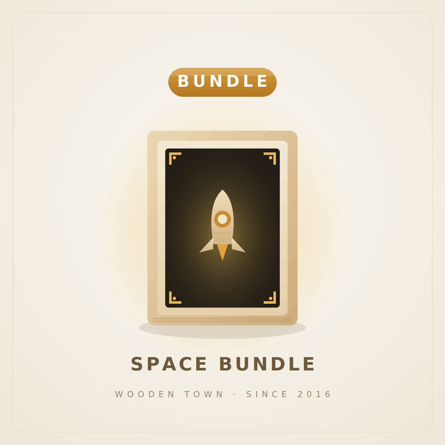 Wooden Town - Space Bundle — 3 LED Wooden Space Model Kits1