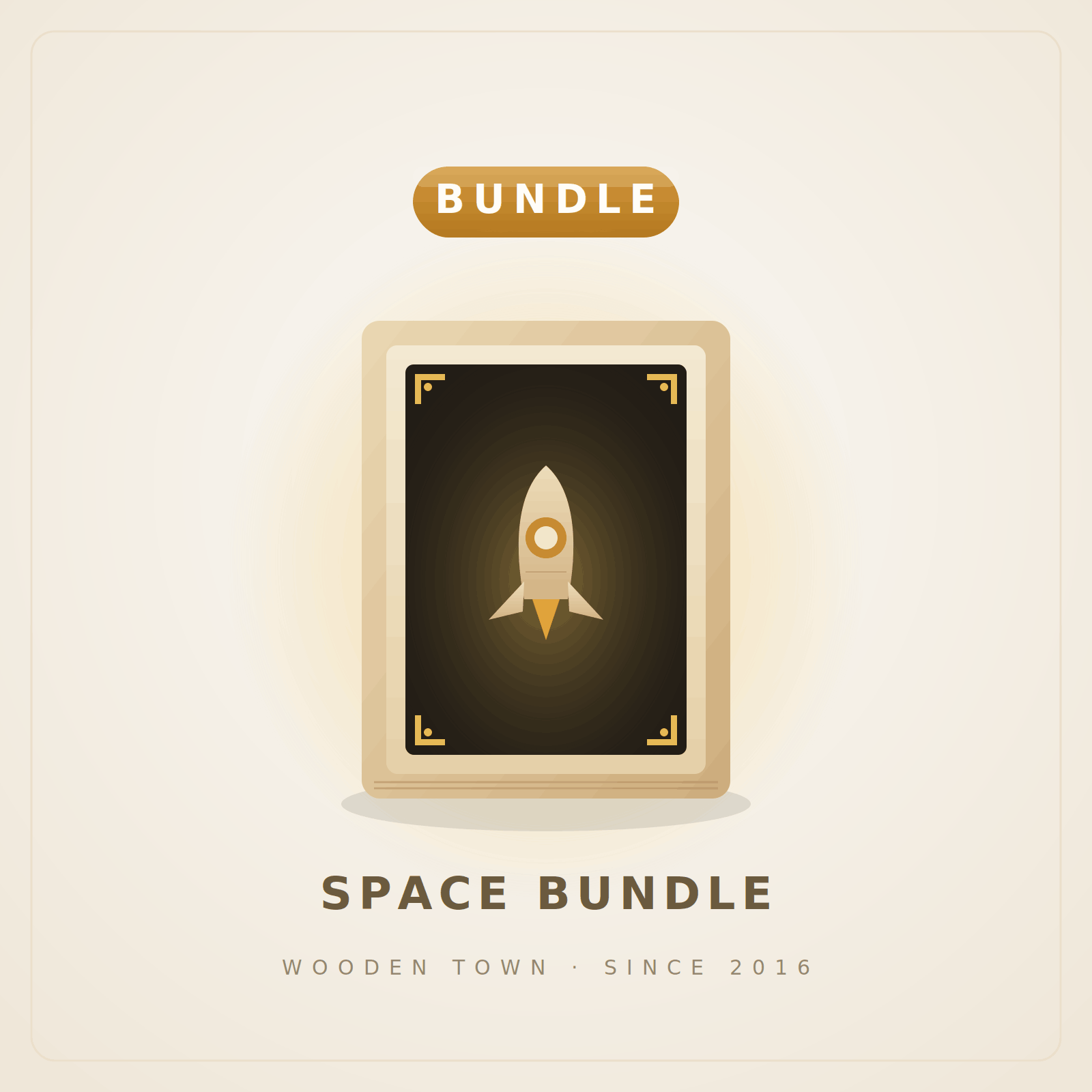 Wooden Town - Space Bundle — 3 LED Wooden Space Model Kits1