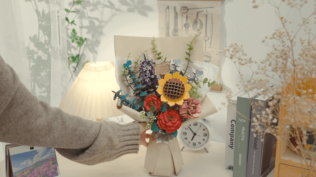 Handcrafted Wooden Flower Bouquet – DIY Decorative Home Décor Kit – view 5