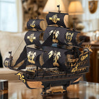 3D Wooden Pirate Ship Model – Seahorse-Bark Puzzle – view 5